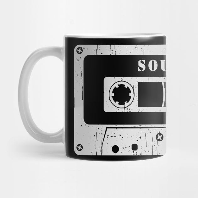 Soul - Vintage Cassette White by FeelgoodShirt